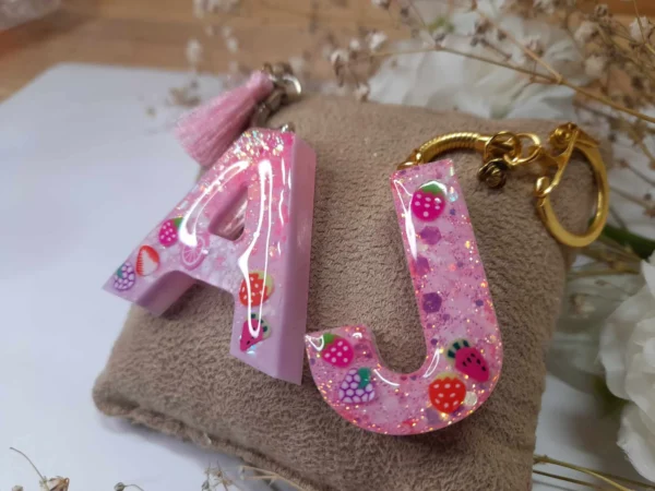 porte clés rose gourmandise