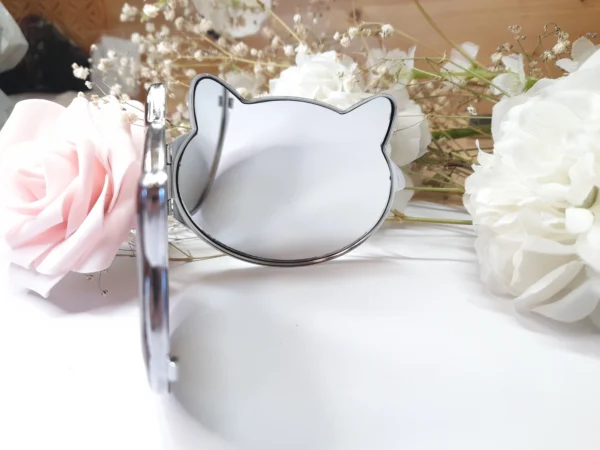 Miroir de poche double Tête de chat – Image 3