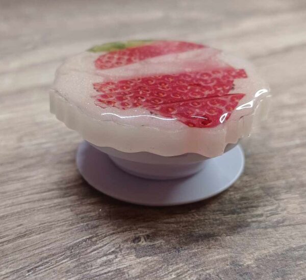Grip téléphone fraise