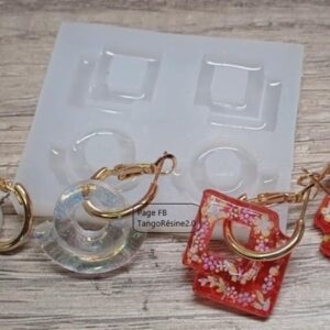 Double rond, Double carré pour créations bijoux.