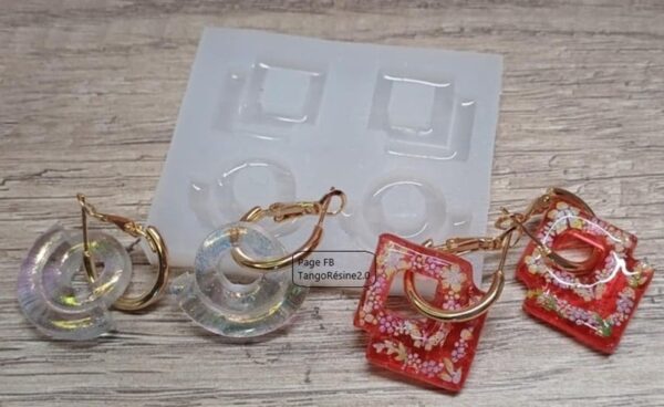 Double rond, Double carré pour créations bijoux.