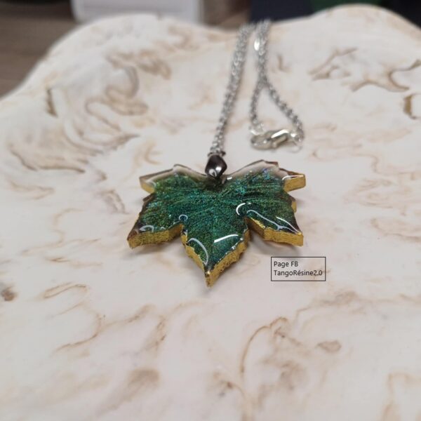 Pendentif Feuille d' érable. – Image 2