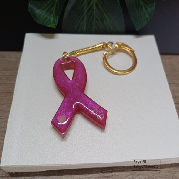 Porte clés Ruban Rose – Image 2
