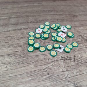 Sachet de 40 Tranches Citron vert en Polymère