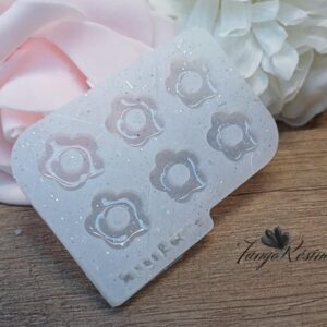 Moule fleurs Paillettes Show Argent