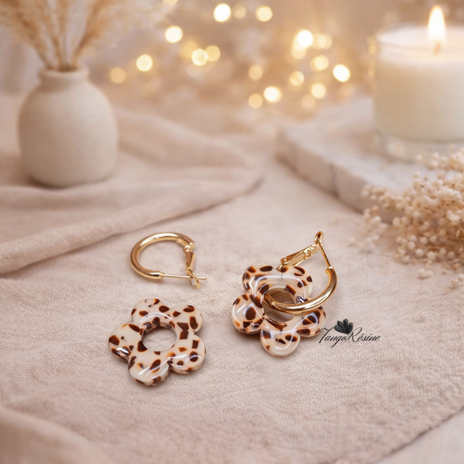 Boucles d'oreille Safari