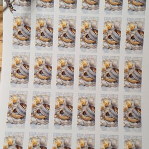 Imprimés Stickers Bague pour Dominos