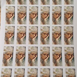 Imprimés Stickers Elfe Penseur pour Dominos