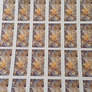 Imprimés Stickers Feuille Diamant pour Dominos