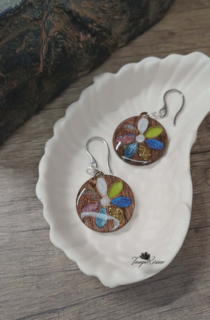 Boucles d'oreilles Jardin Prismatique – Image 2