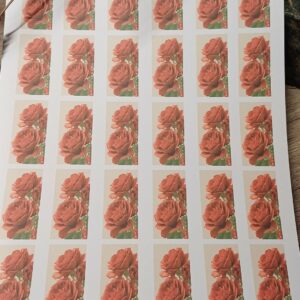 Imprimés Stickers Roses Rouges #2 pour Dominos