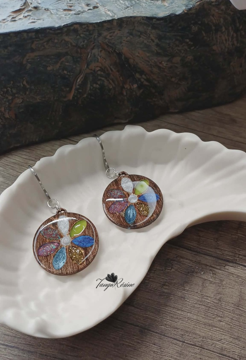 Boucles d'oreilles Jardin Prismatique