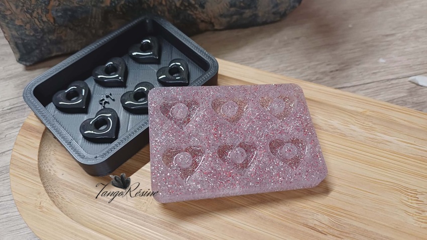 Moule Cœurs Brillants – Finition Glossy Miroir – Image 2