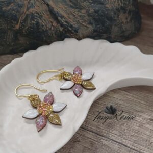 Boucles d'oreilles Fleur de Caviar