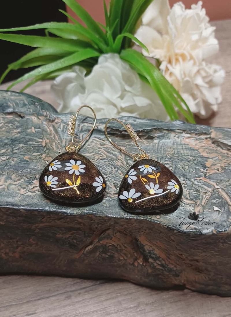 Boucles d'Oreilles Galet d'été