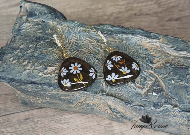 Boucles d'Oreilles Galet d'été – Image 3