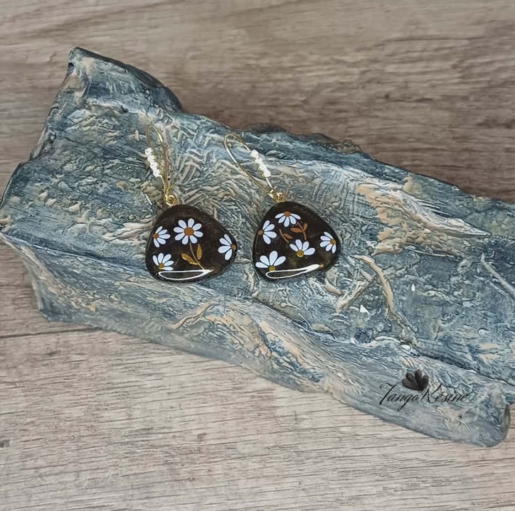 Boucles d'Oreilles Galet d'été – Image 2