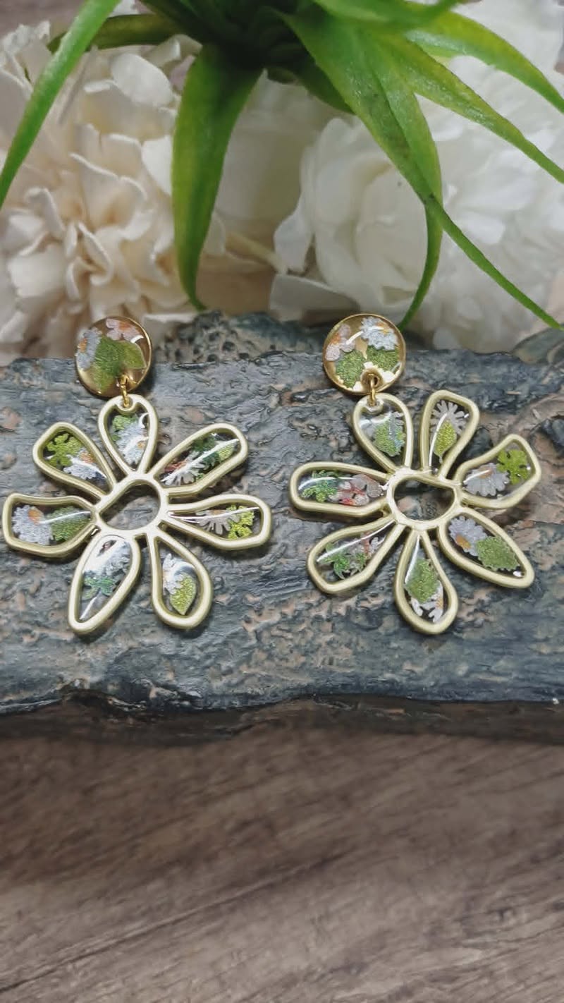Boucles d'oreilles Fleurs des champs