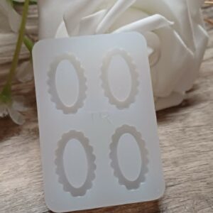 Moule silicone Pampilles ovale dentelée