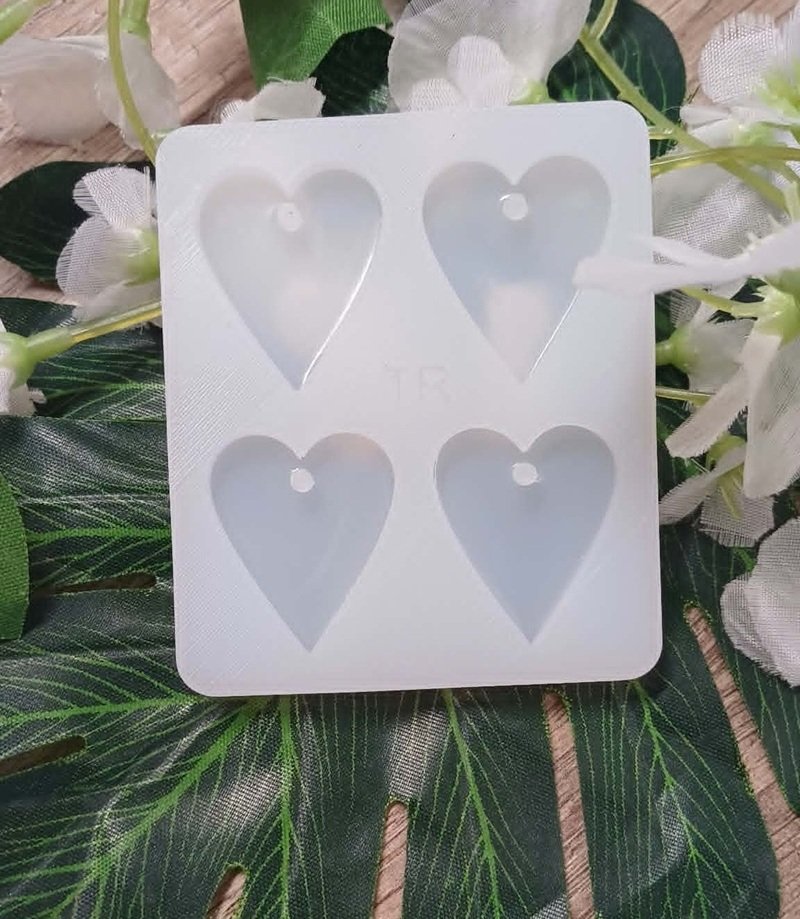 Moule silicone Coeur 25mm X 30mm
