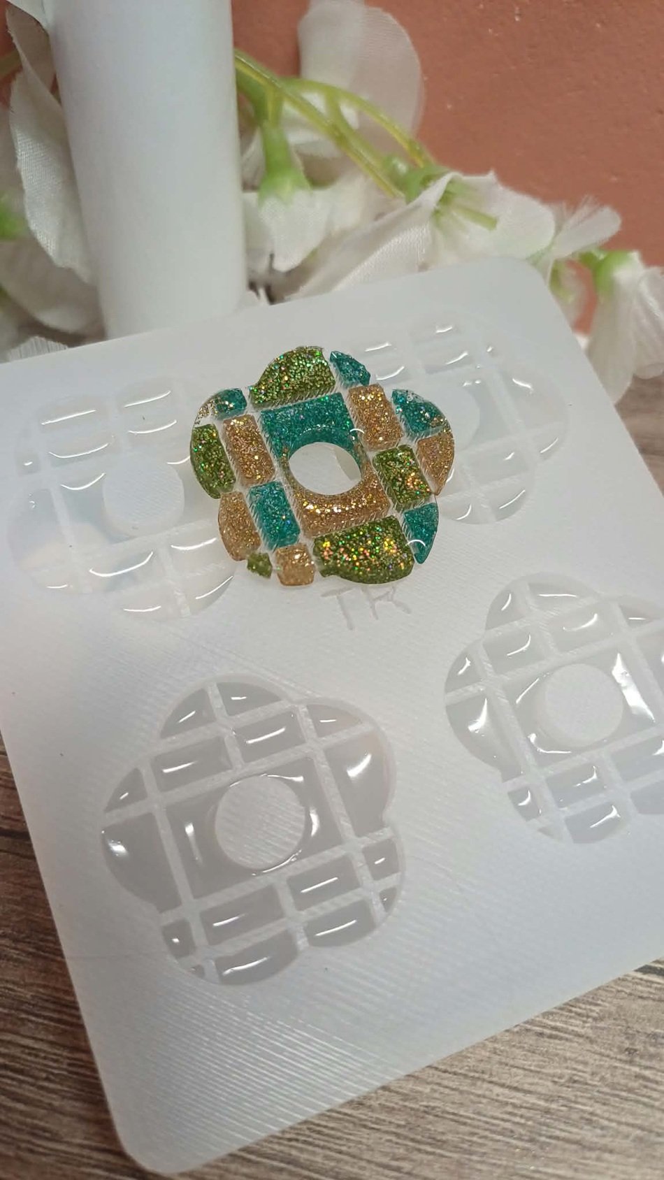Moule silicone Fleurs "Picasso" Gd design 30mm – Image 4