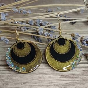 Boucles d'oreilles Éclipse dorée