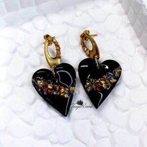 Boucles d'oreilles Cœurs en fragments