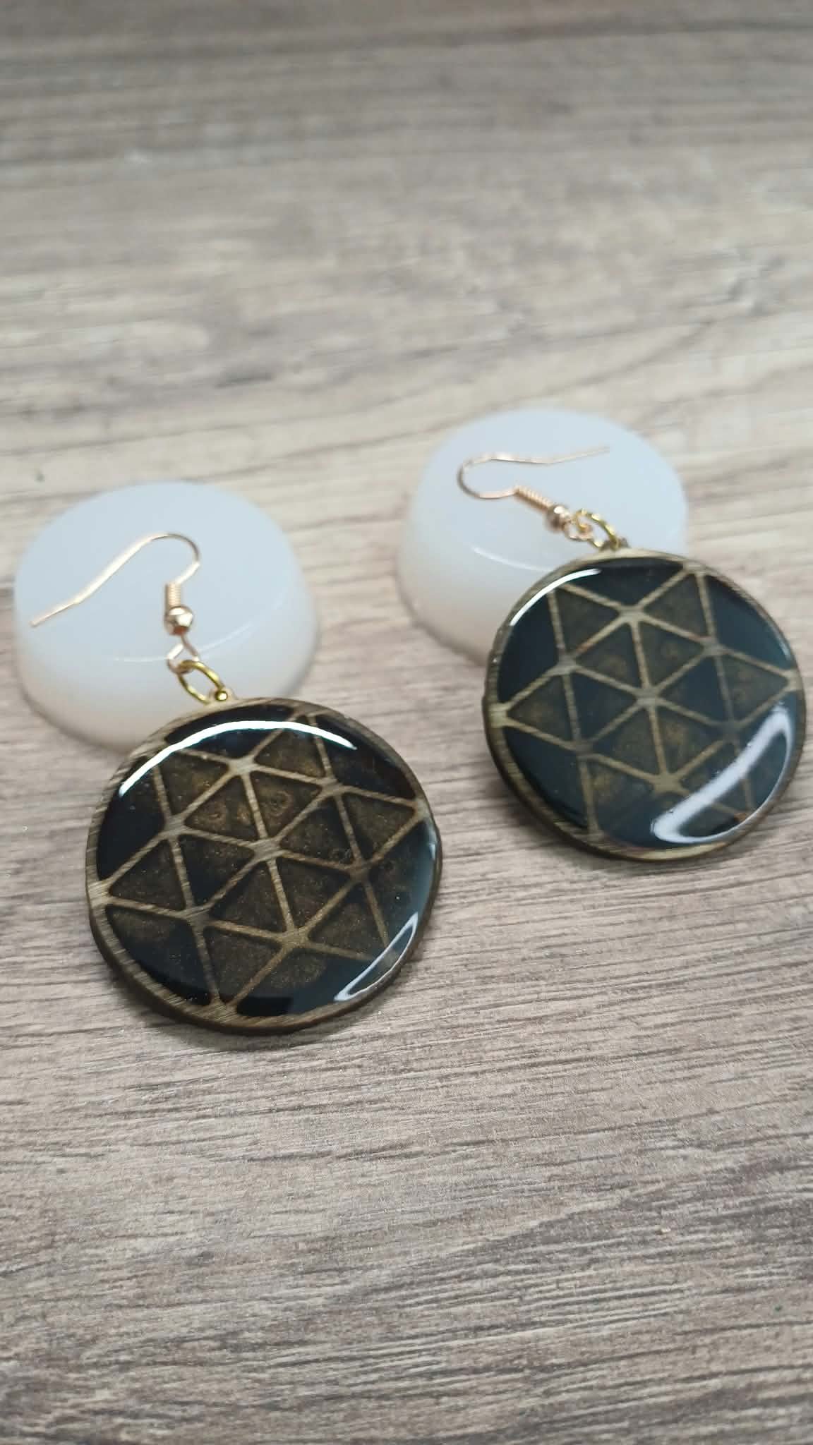 Boucles d'oreilles Fragments de bois